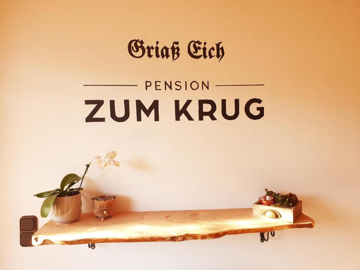 Pension Zum Krug, Messe Muenchen Hergolding Bagian luar foto