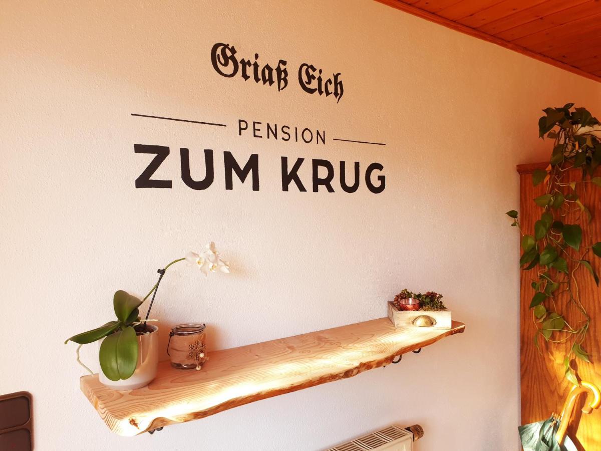 Pension Zum Krug, Messe Muenchen Hergolding Bagian luar foto